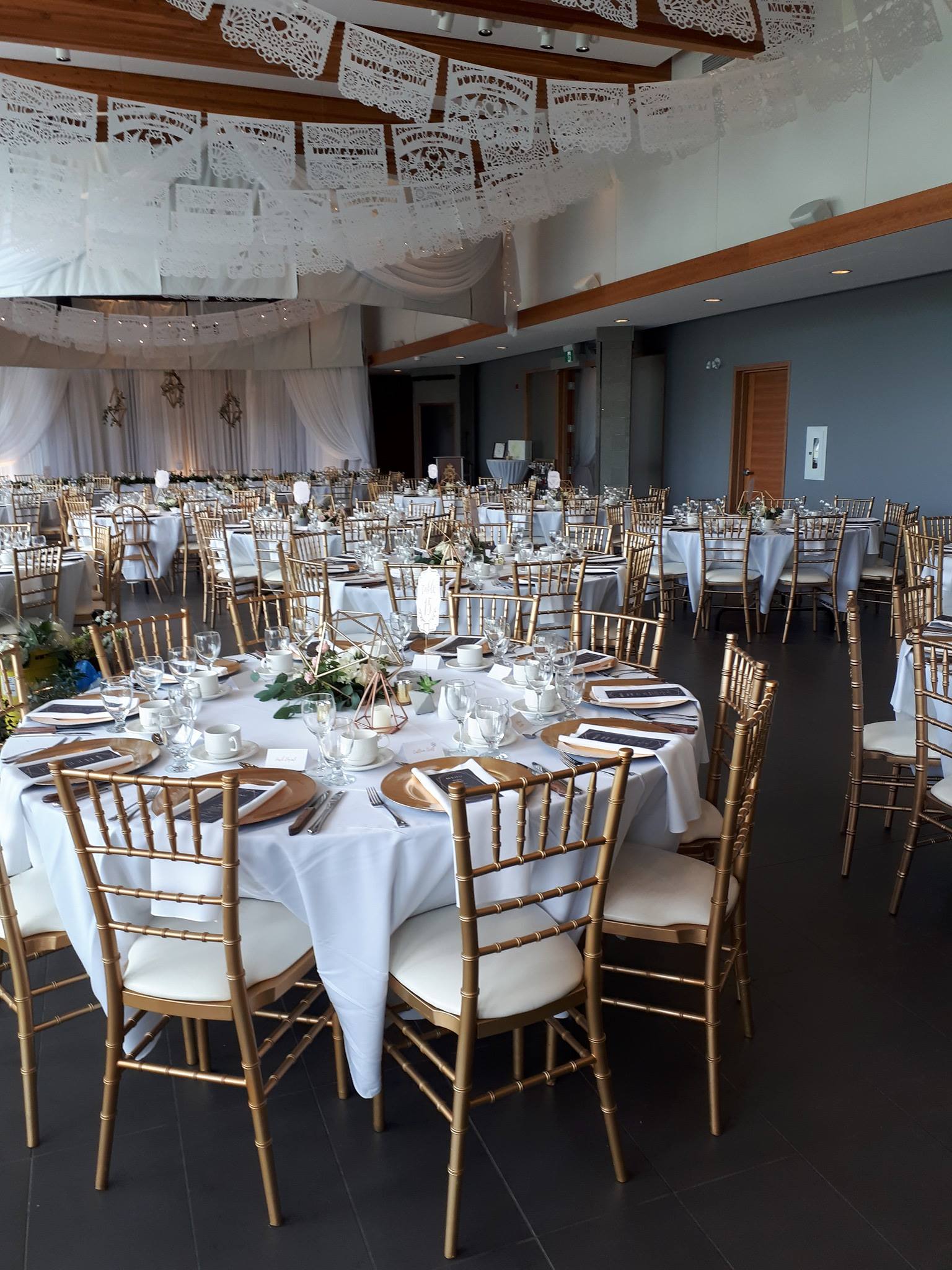 Wedding Venue Table Setup