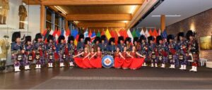 The Royal Canadian Air Force Pipes and Drums and Highland Dancers